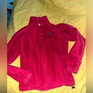 Maroon Columbia zip up fleece jacket
